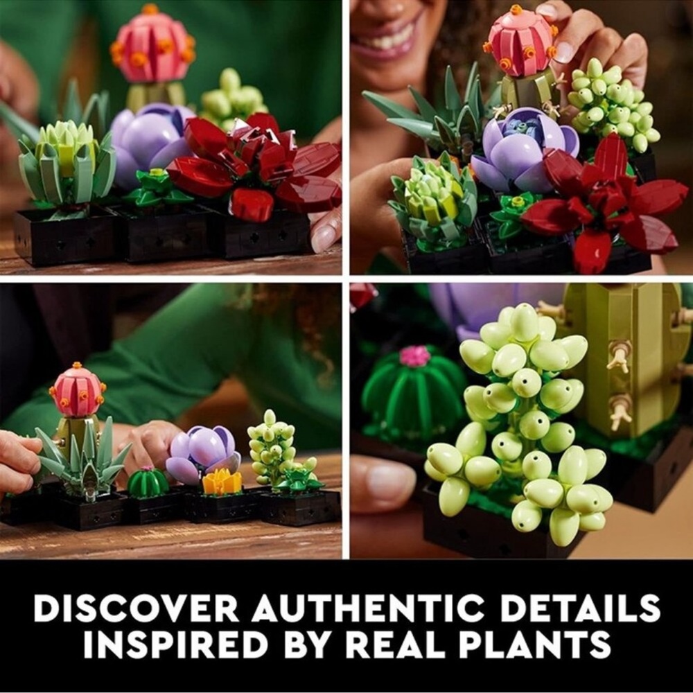 SOLD LEGO Botanical Collection Succulents Home Decor 771 pieces NIB - Picture 2 of 11